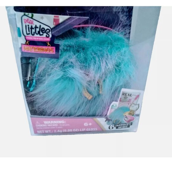 ✨️ Real Littles Mystery Mini Handbag Blue Pink Faux Fur 6 Surprises Inside!!! ✨️ - Picture 1 of 5